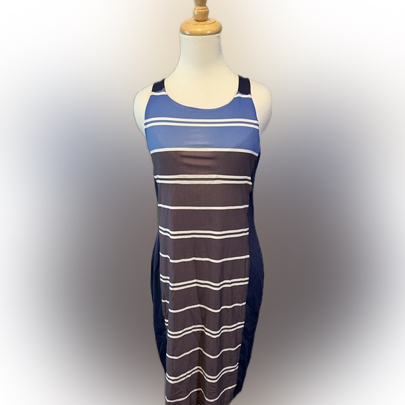 Athleta Color Block Racerback Swim Dress size S - Picture 1 of 13